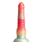 Colours Stacked Silicone Dildo - Gold/Red - 6in