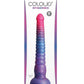 Colours Stacked Silicone Dildo - Blue/Pink - 9in