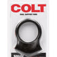 Colt Snug Grip Dual Support Cock Ring Scrotum Support - Black