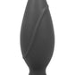 Corked Silicone Anal Plug - Charcoal/Grey - Medium