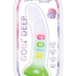 Cotton Candy Dirty Talk Goin Deep Silicone Dildo - Multicolor - 7in