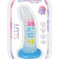 Cotton Candy Dirty Talk Slut Silicone Dildo - Multicolor - 6in