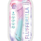 Cotton Candy Flufferella Rechargeable Silicone Vibrator - Aqua/Blue/Fuschia/Pink
