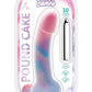Cotton Candy Pound Cake Rechargeable Silicone Dong - Aqua/Blue/Fuschia/Pink