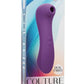 Couture Collection Dual Pleasure Wand Rechargeable Silicone Massager - Purple