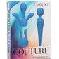 Couture Collection Rechargeable Silicone Body Wand Kit - Blue