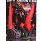 Creature Cock Dragon Roar Silicone Dildo - Black/Red