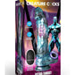 Creature Cocks Astro Thrust Vibrating Rechargeable Silicone Dildo - Black/Blue/Purple