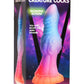 Creature Cocks Galatic Cock Alien Creature Glow In The Dark Silicone Dildo - Glow In The Dark/Multicolor