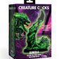 Creature Cocks Glowzilla Glow In The Dark Silicone Dildo - Black/Glow In The Dark/Green