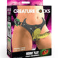 Creature Cocks Horny Play Strap-On Harness - Black/Green