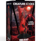 Creature Cocks Vibra Beast Vibrating Silicone Dildo - Black/Red
