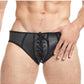 Cruze Kick-Off Lace Up Jock Brief - Black - Large/XLarge