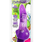 Crystal Caribbean Number 2 Jelly Vibrator - Purple - 8in