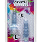 Crystal Jellies Anal Delight Trainer - Clear - Large/Small - 2 Piece Kit