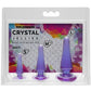 Crystal Jellies Anal Initiation - Purple - 3 Piece Kit