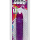 Crystal Jellies Classic Dildo - Purple - 8in