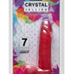 Crystal Jellies Dildo with Balls - Pink - 7in