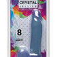 Crystal Jellies Dildo with Balls - Clear - 8in