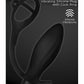 Decadence Ball Buster Silicone Vibrating Butt Plug with Cock Ring - Black