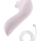 Delice Fleus Air Pulsing Vibe Rechargeable Silicone Clitoral Vibrator - Barely