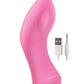 Devine Vibes Exciter Rechargeable Silicone Glow In The Dark Vibrator - Pink
