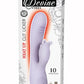 Devine Vibes Heat-Up Clit Licker Rechargeable Silicone Warming Vibrator - Lavender/Purple