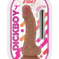 Dickboy Vibes Rechargeable Silicone Multi Speed Dildo - Caramel - 7in