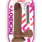Dickboy Vibes Rechargeable Silicone Multi Speed Dildo - Chocolate - 8in