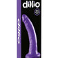 Dillio Realistic Slim Dildo - Purple - 7in