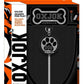 Dog Pack Pup Taggers 6-Tag Dog Jock - Black/Silver - Small