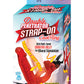 Double Penetrator Strap-On Vibrating Cock Ring - Red