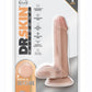 Dr. Skin Dr. Daniel Silicone Dildo with Balls and Suction Cup - Vanilla - 6in