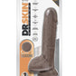 Dr. Skin Silicone Dr. Mason Dildo with Balls and Suction Cup - Chocolate - 9in