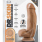 Dr. Skin Silicone Dr. Samuel Dildo with Balls and Suction Cup - Caramel/Mocha - 7in