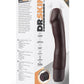 Dr. Skin Silicone Dr. Steve Vibrating Dildo - Chocolate - 7in