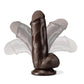 Dr. Skin Plus Girthy Posable Dildo with Balls and Suction Cup