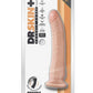 Dr. Skin Plus Posable Dildo with Suction Cup - Vanilla - 9in
