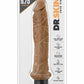 Dr. Skin Cock Vibe 8 Vibrating Dildo - Caramel - 9.75in