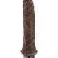 Dr. Skin Cock Vibe 8 Vibrating Dildo - Chocolate - 9.75in