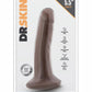 Dr. Skin Dildo with Suction Cup - Chocolate - 5.5in