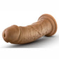 Dr. Skin Dildo with Suction Cup - Caramel - 8in