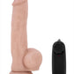 Dr. Skin Dr. Spin Gyrating Dildo with Suction Cup - Flesh/Vanilla - 8.5in