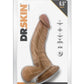 Dr. Skin Dr. Stephen Dildo with Balls and Suction Cup - Caramel - 6.5in