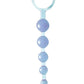 Dragonz Tale Anal Pleasures Silicone Anal Beads - Blue/Purple