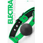 Electra Play Things Pu Leather Ball Gag - Green