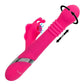 Enchanted Kissing Butterfly Rechargeable Silicone Thrusting and Rotating Vibrator with Clitoral Stimulator
