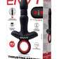 Envy Vibrating Silicone Rechargeable Thrusting Assifier - Black