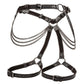 Euphoria Collection Multi Chain Thigh Harness - Black - Plus Size/Queen