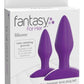 Fantasy For Her Designer Love Plug Set Anal Play Kit Silicone - Purple
